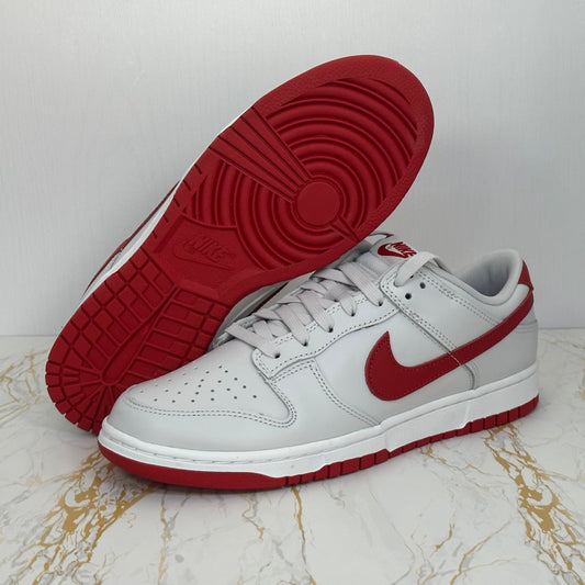 Nike Dunk Low Vast Grey Varsity Red